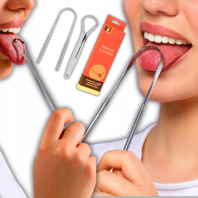 sada škrabiek na čistenie jazyka